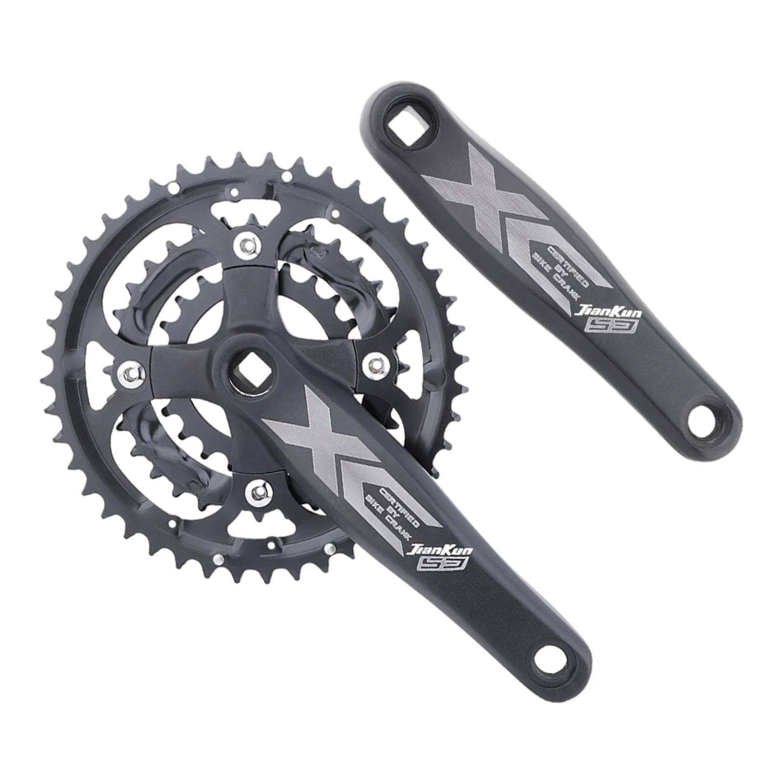 8 9 Speed Bicycle Crankset Arm Single Speed Crank 170mm Square Taper Fixed Modify Crank for Road Mountain Bike Gear