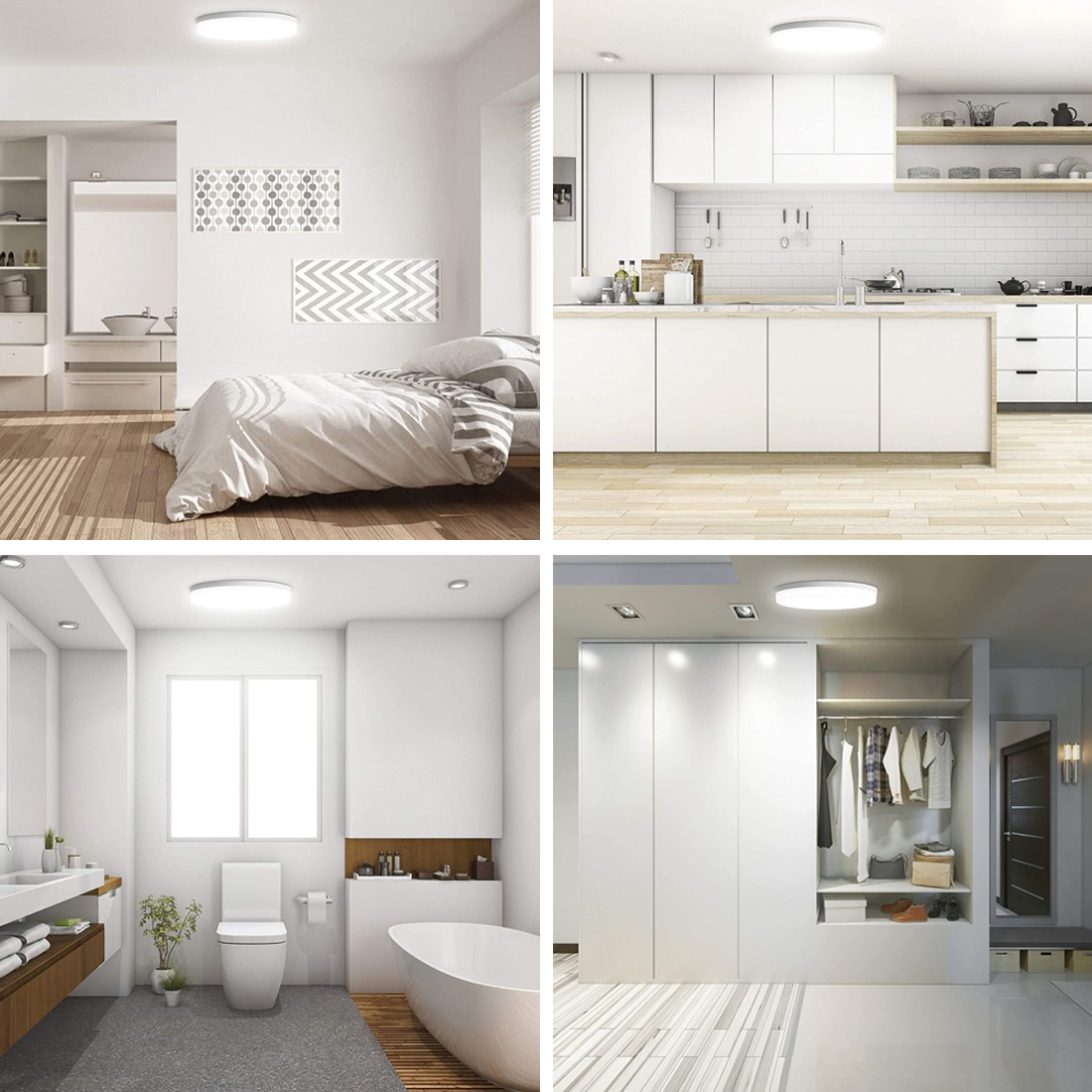 Conduziu a Lâmpada do Teto para o Quarto Luz de Teto para Casa Ultra Fino Conduziu Luzes Painel 48w 36 24 18 Balnocy Ac85-265v 9 para o quarto conduziu luzes painel 48w