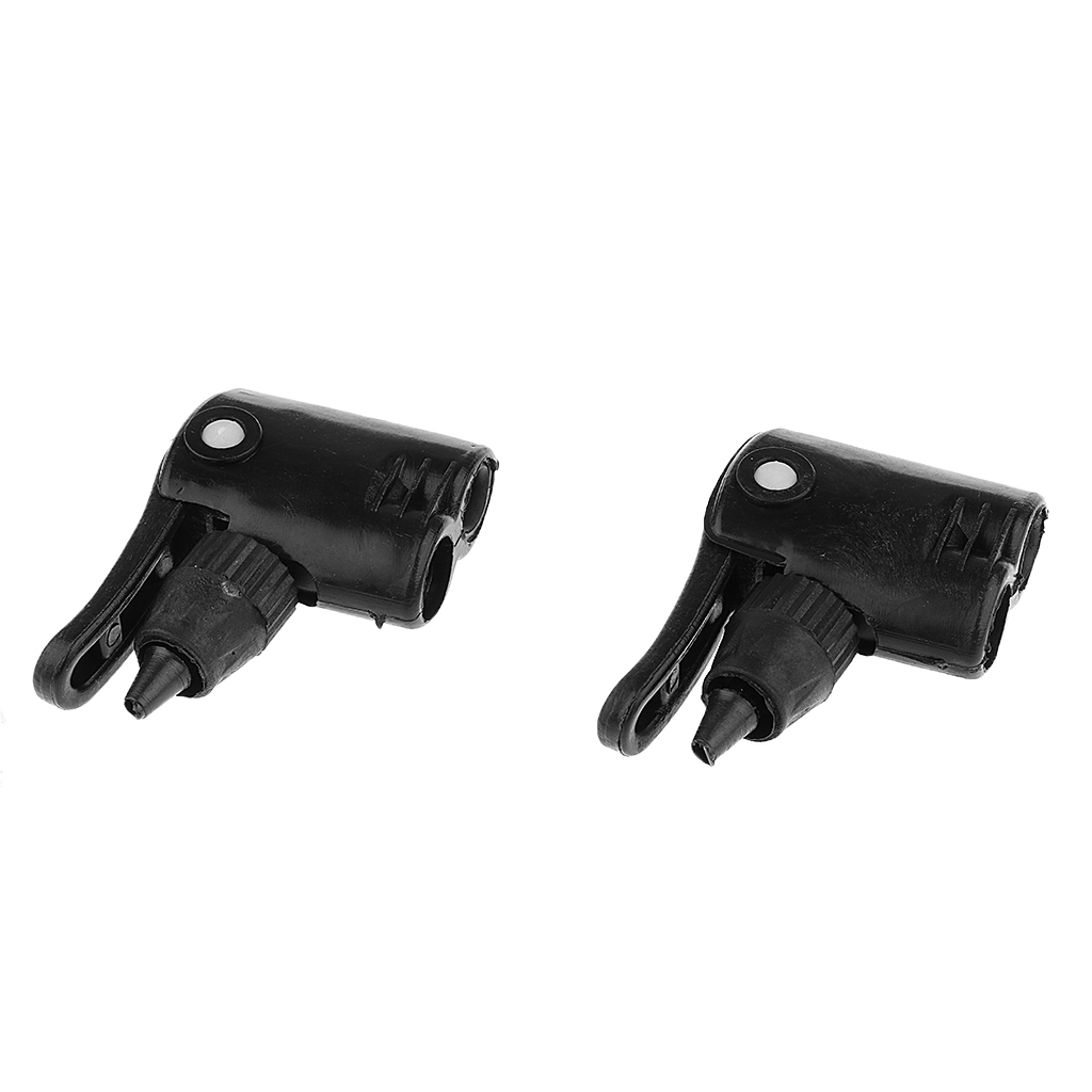2pcs Bicycle Tyre Tube Replacement Dual Valve Adapter Head Foot Air Pump Adapter