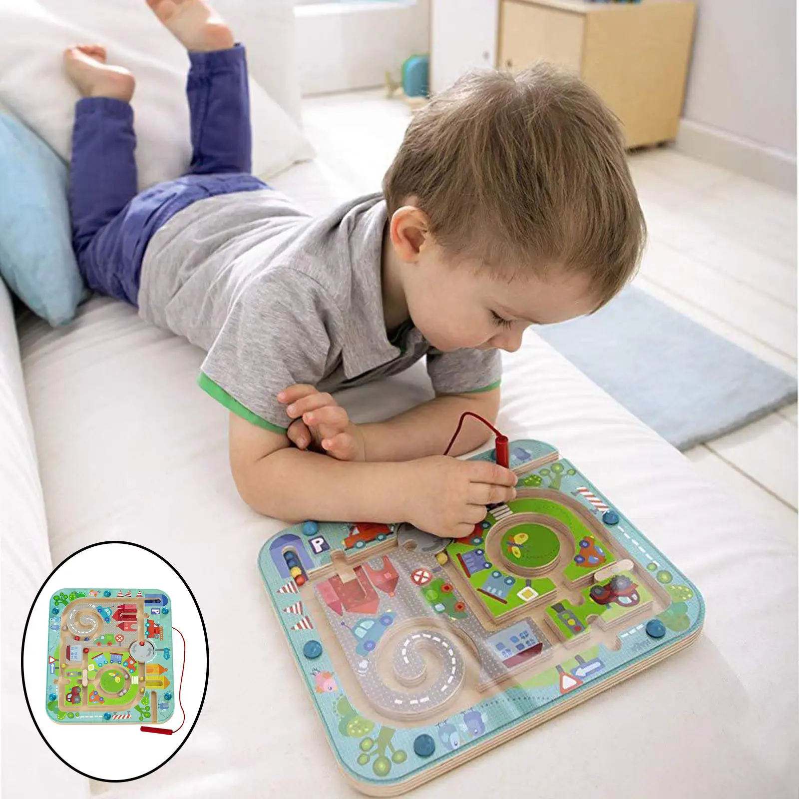 City Maze  Puzzle Game Stem Toy for Birthday Party Children Kids