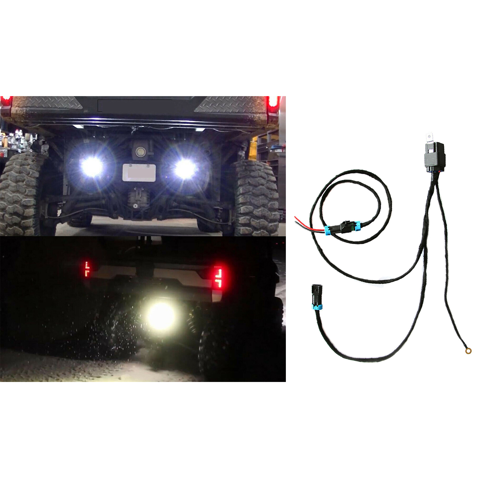 1 PCs Back Up Light Reverse Lights Harness Kits for Polaris Ranger XP 1000 2018-2021