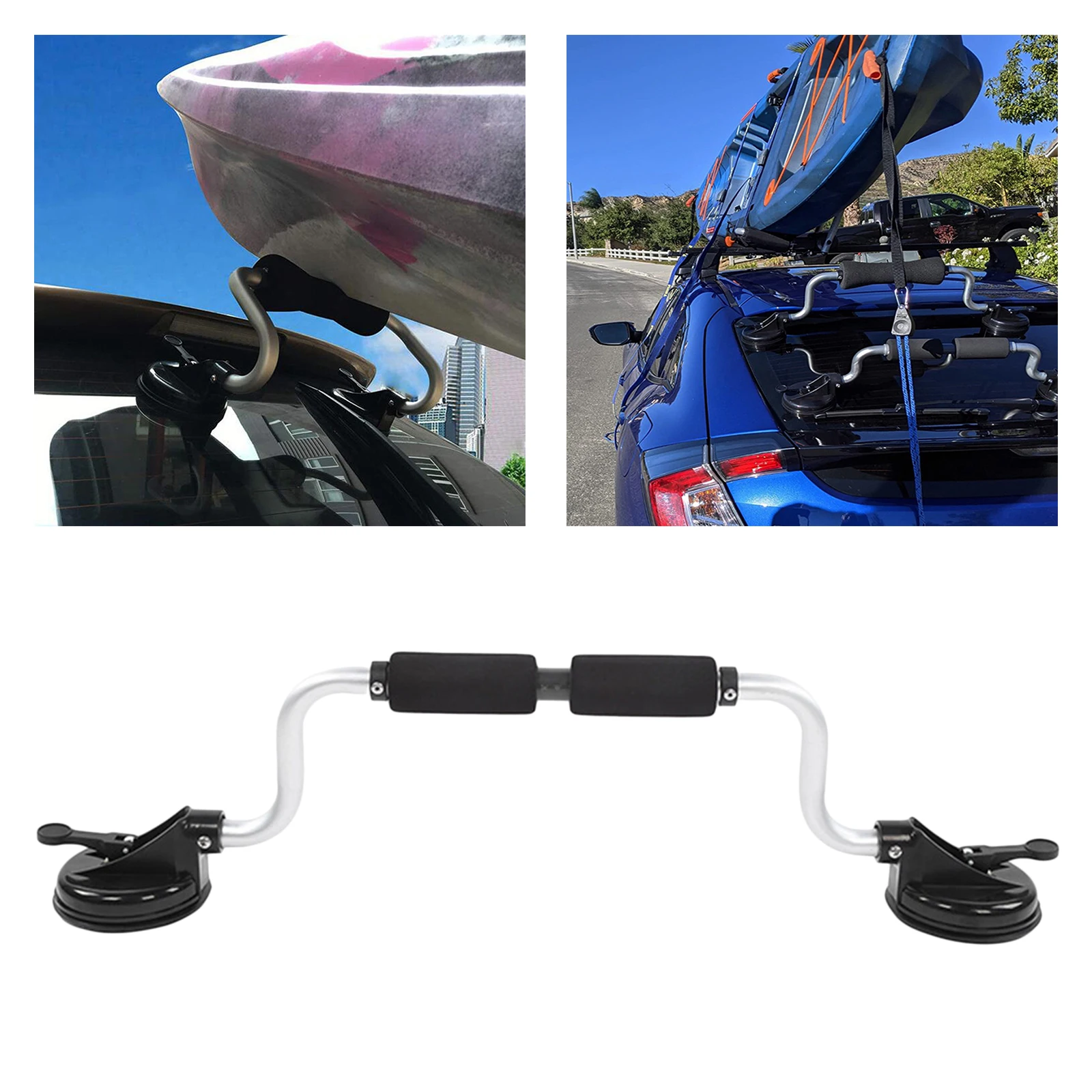 Boat Pusher Suction Cup Holder, Suction Boat Roller Load Assist For Mounting Kayaks And Canoes To Car Tops