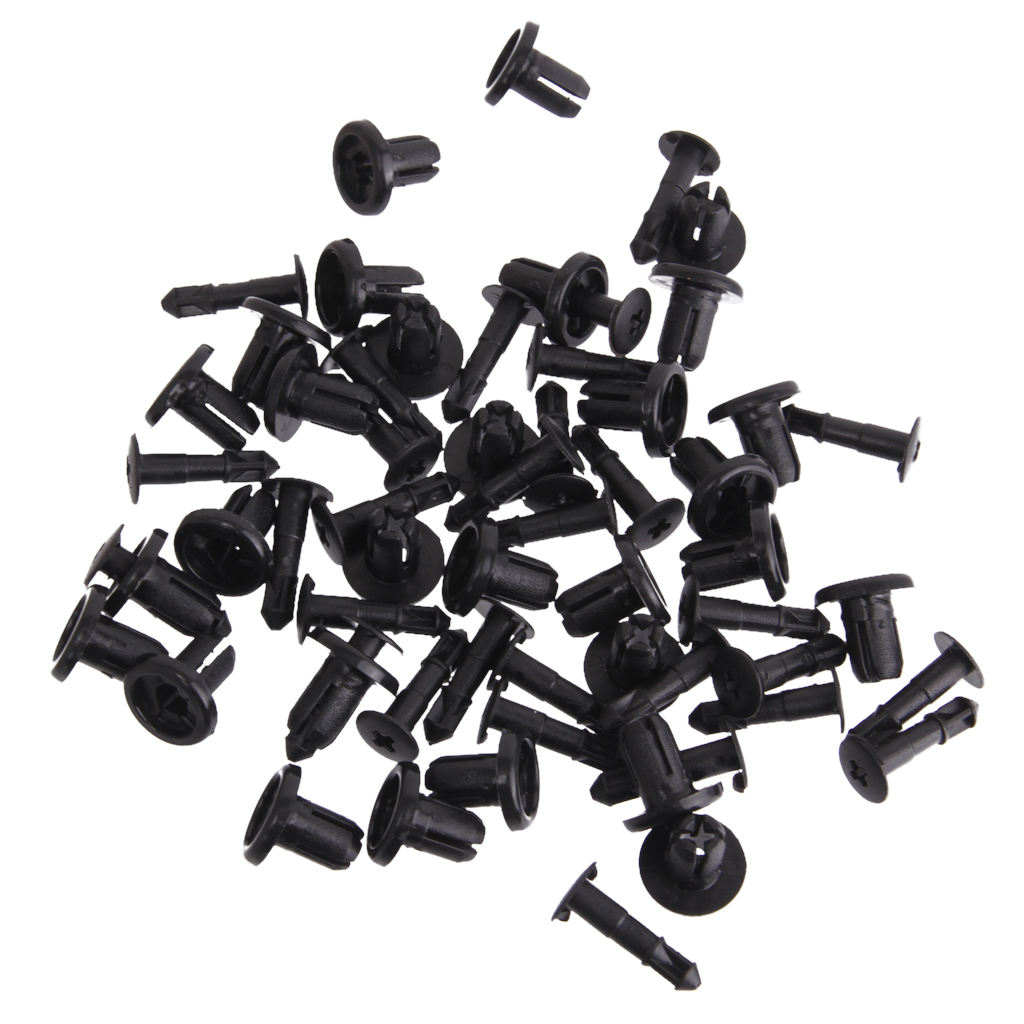 30pcs Bumper Fastener Rivet Retainer Clips for GM Nissan Replacement