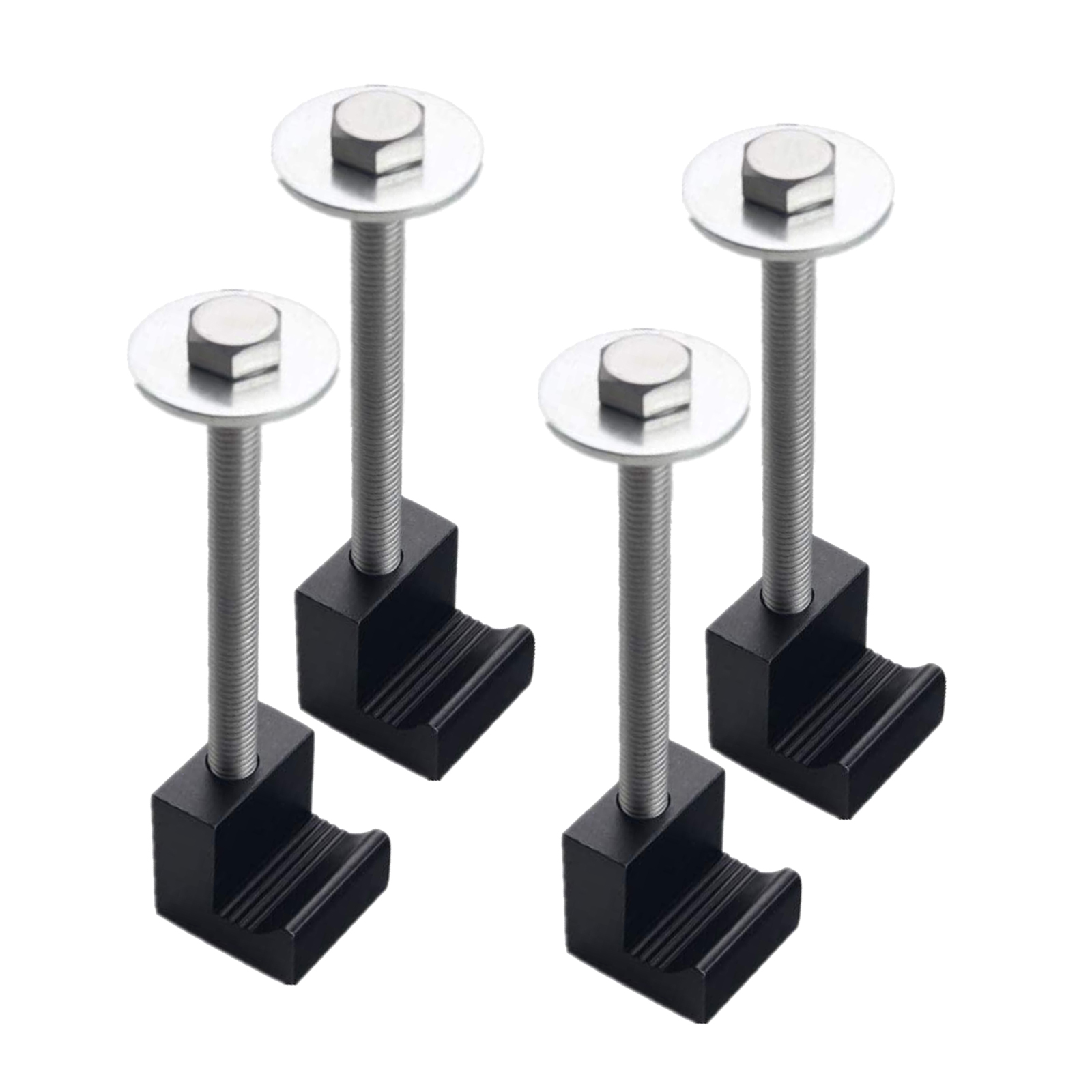 4PCS Mounting Clamps Truck Accessories Tool Box Tie Downs Holder Durable J Hook Crossover Mount Aluminum Alloy Pickup Fixing