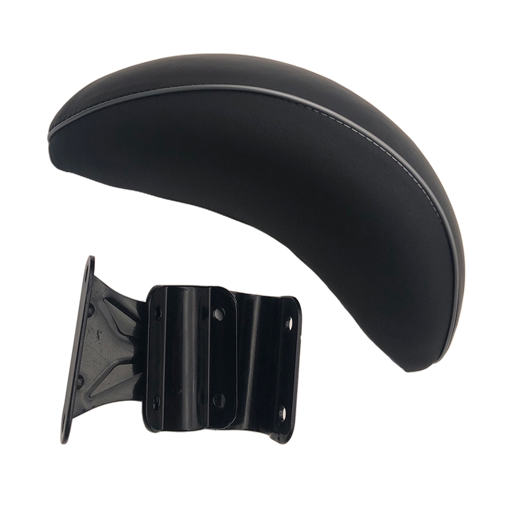 Durable Black Motorcycle Sissy Bar Rear Passenger Back Rest Backrest Pad Cushion