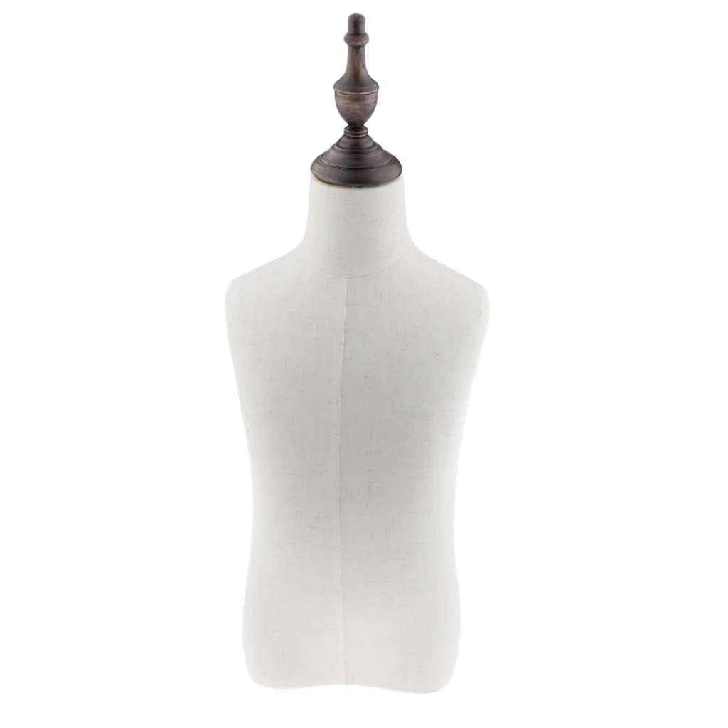 3-4 Years Old Child/Kids Body Dress Form Mannequin White Linen Cover High quality Plastic Body with Mount Hole
