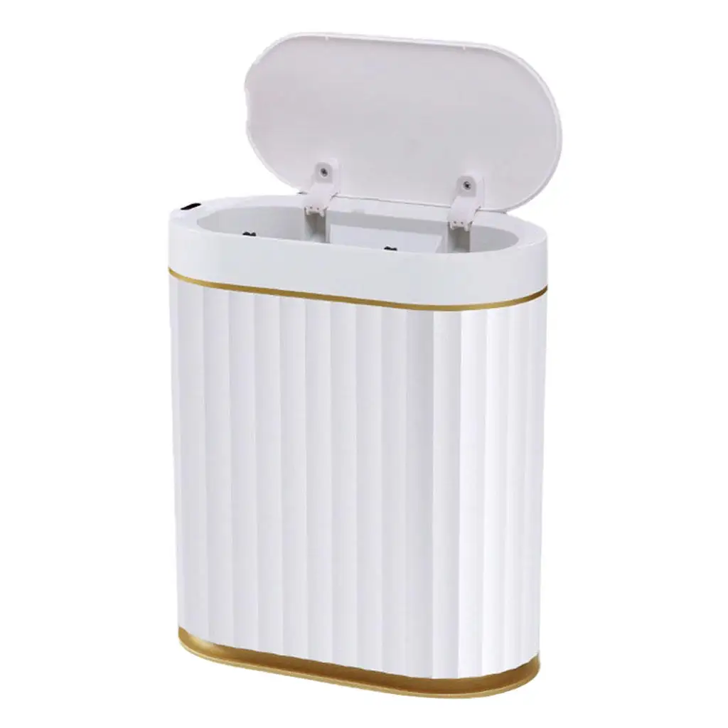 Large 7L Induction Trash Bin Waterproof Smart Rechargeable Waste Basket