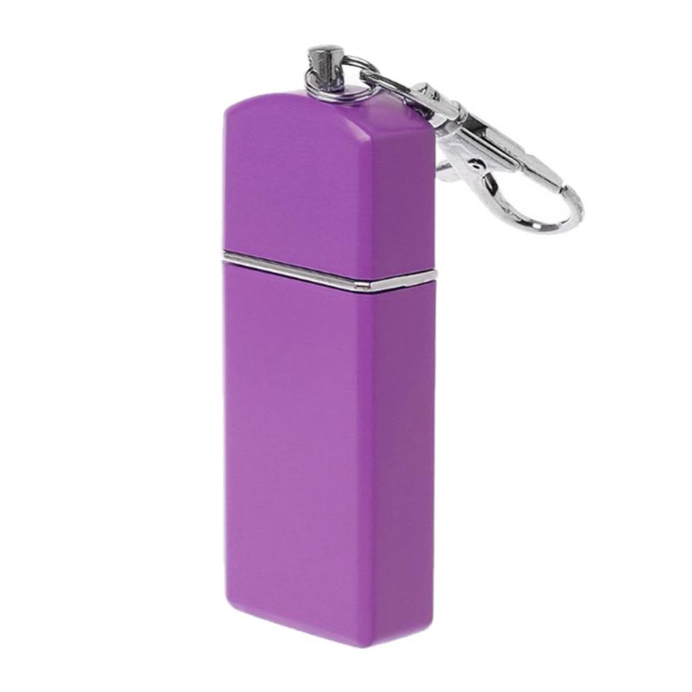 Cendrier De Poche Métal Avec Porte-Clés - Anti-Odeurs, Portable - Noir