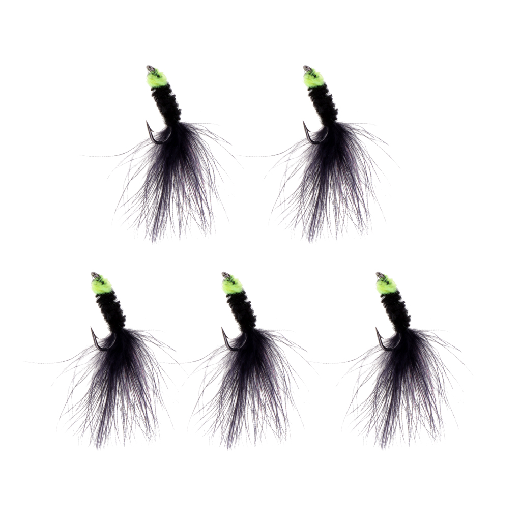 5pcs Fly Fishing Flies, Egg-Sucking Leach, Fishing Woolly Buggers, Trout Flies, Streamer