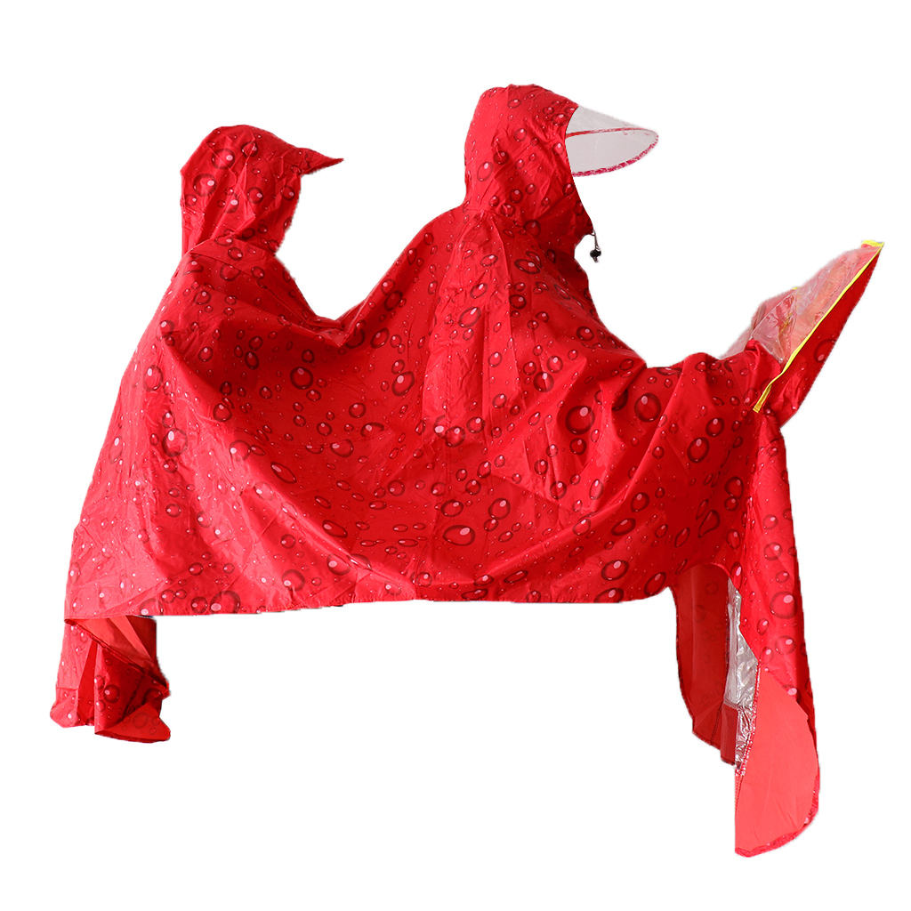 Waterproof Raincoat Scooter Mobility Rain Coat Cape Double Poncho Oxford