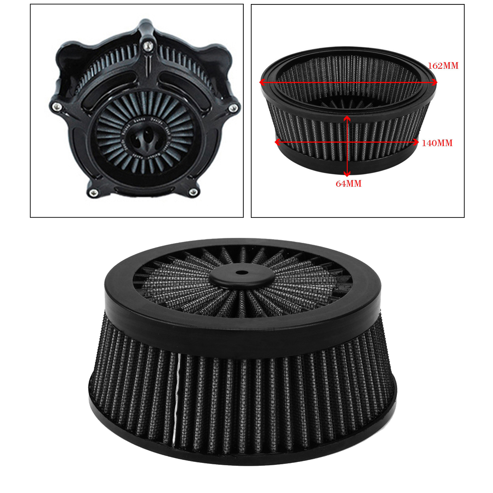 Air Cleaner Filter Element for Harley  / FXR 1993-2017 Touring 1993-2007  2016-2017