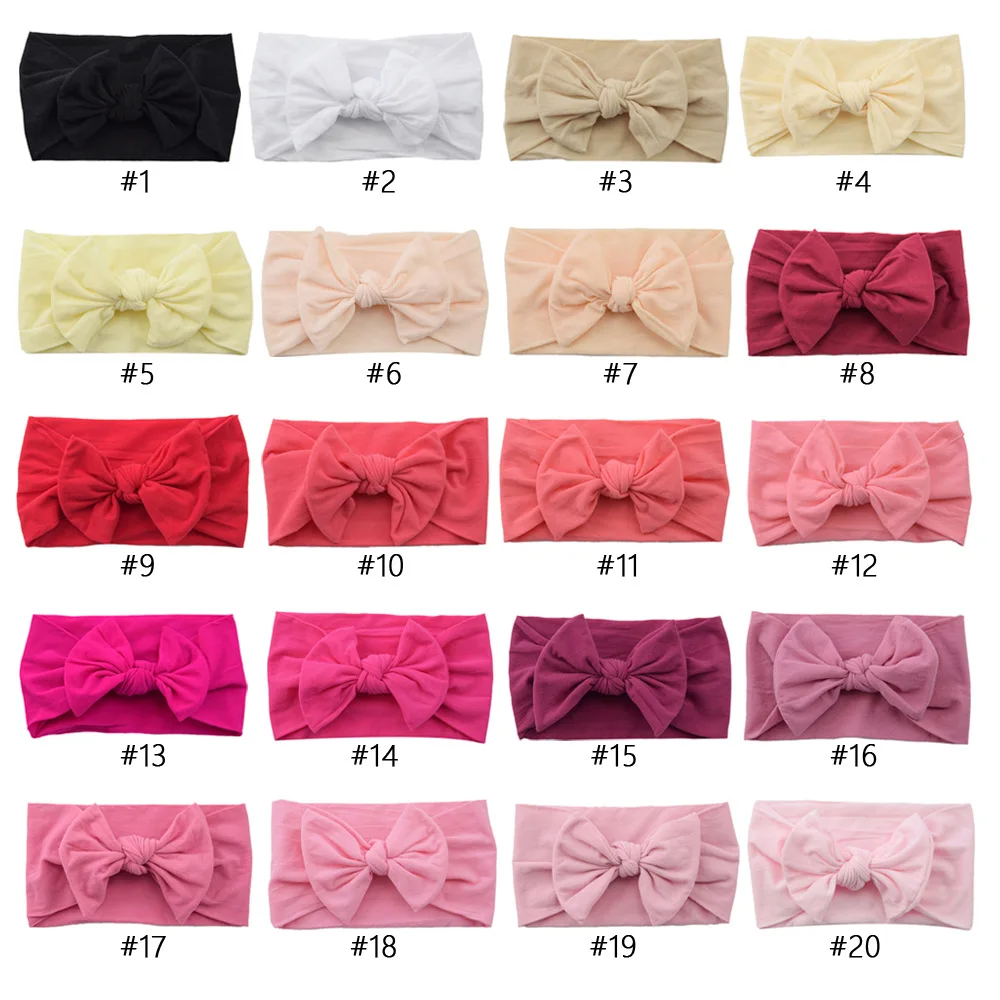 accessoriesdiy baby  Baby hair accessories nylon bow children's hair band Super Soft wide hair hoop baby accessories  headband for baby girl baby accessories drawing	