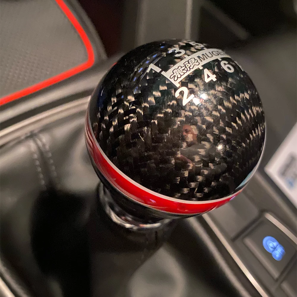 6 Speed JDM Style Mugen shift knob for HONDA RSX CIVIC Type R S2000 Red CARBON Car & Truck Shift