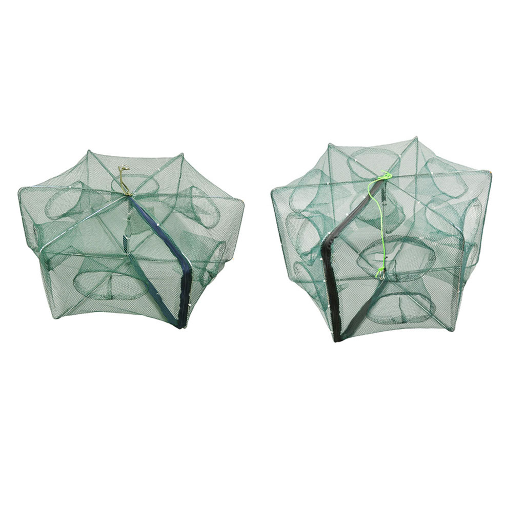 Foldable Fishing  Net Trap Cast Dip Cage Fish Prawn Shrimp Net