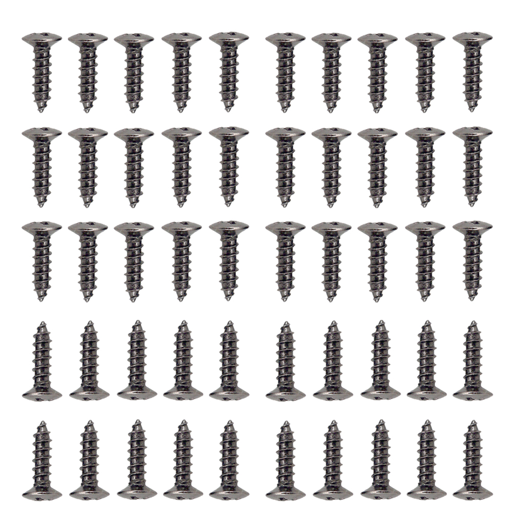 50 Pack Guitar Bass Pickguard Screws for  ST Squier SQ Guitar Parts
