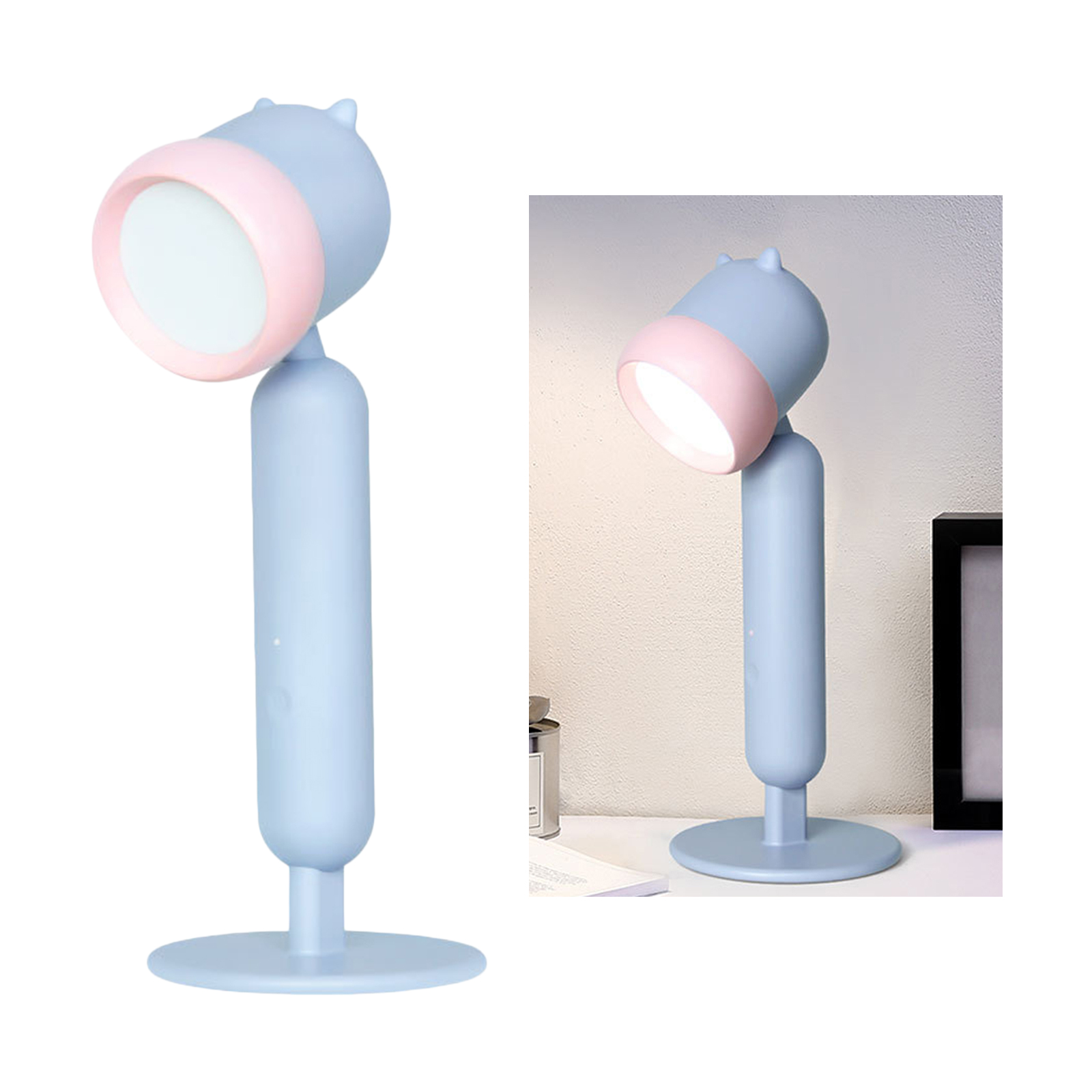 Lâmpada de Mesa Luz da Noite Criativo Portátil Leitura Interior Iluminação Cabeceira 6 Luminária de mesa