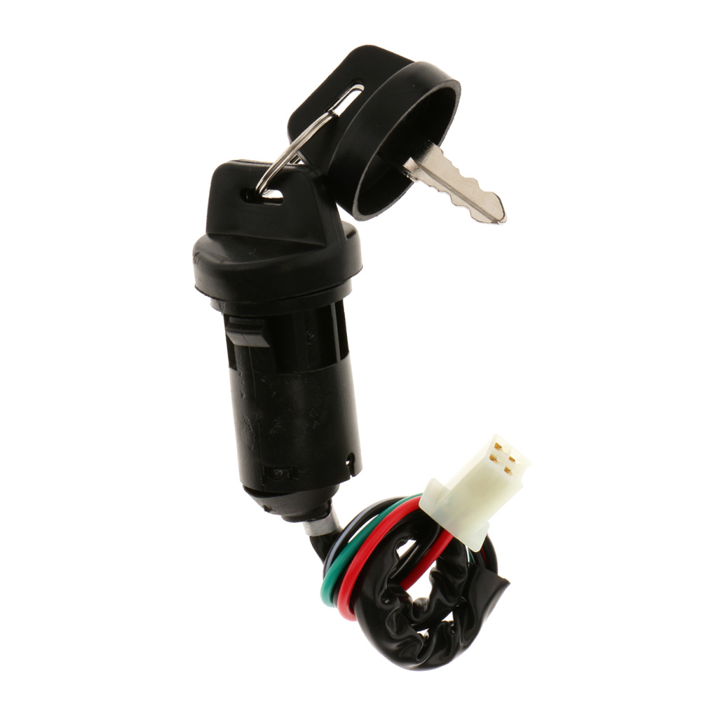 Ignition Key Scooter ATV Moped Kart Electric Motor on Off Switch Lock & Barrel