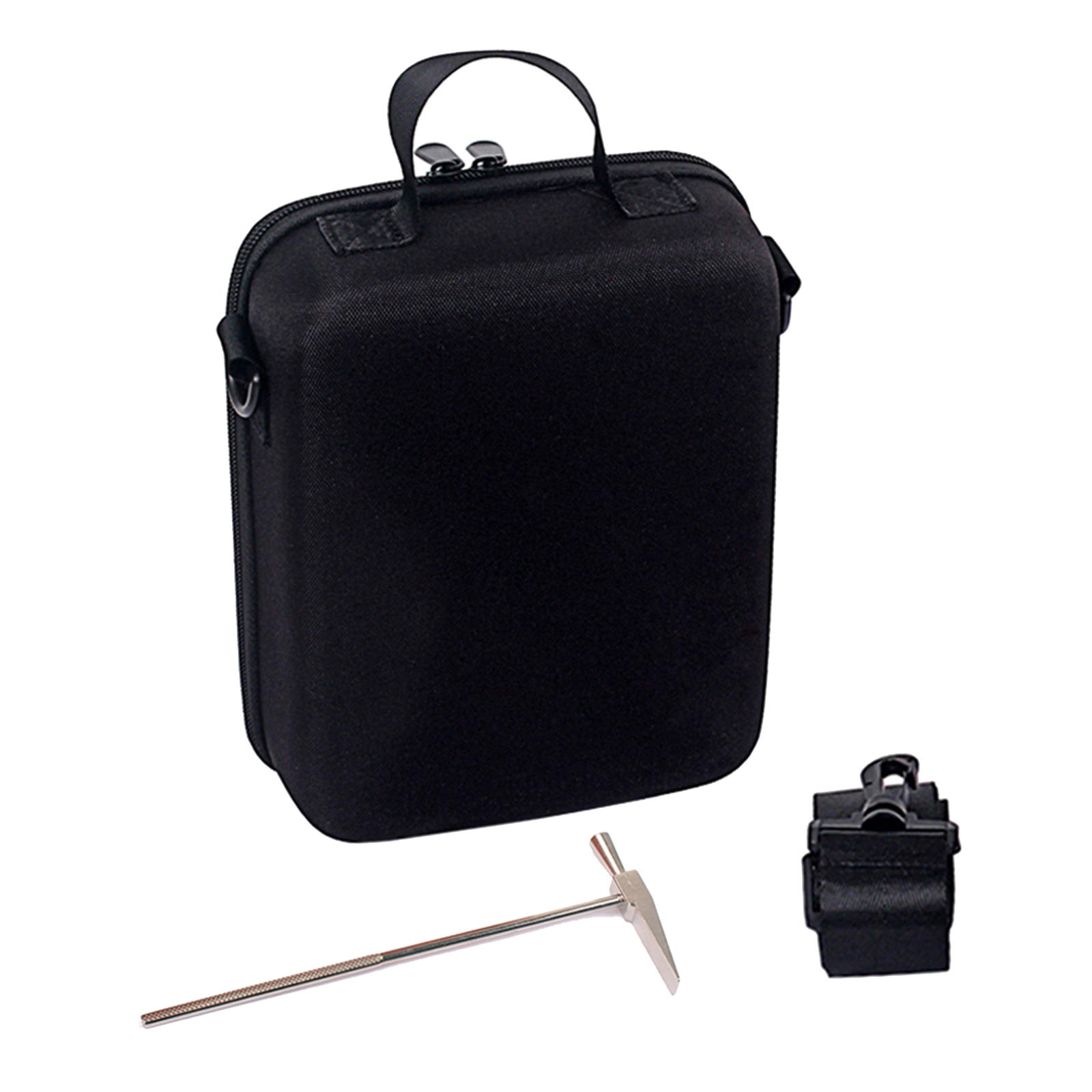 Portable 17 Keys Kalimba Storage Case with Tuning Hammer Waterproof Black