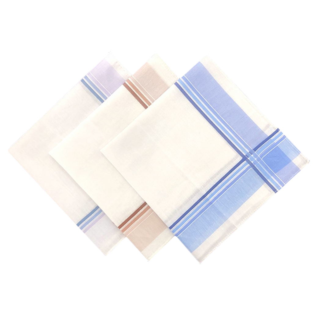 12 PCS Vintage Check Pattern Handkerchiefs 100% Cotton  Square Hankies