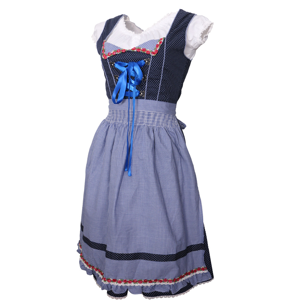 Women Dirndl Oktoberfest Costume Geman Wench Maid Dirndl Fancy