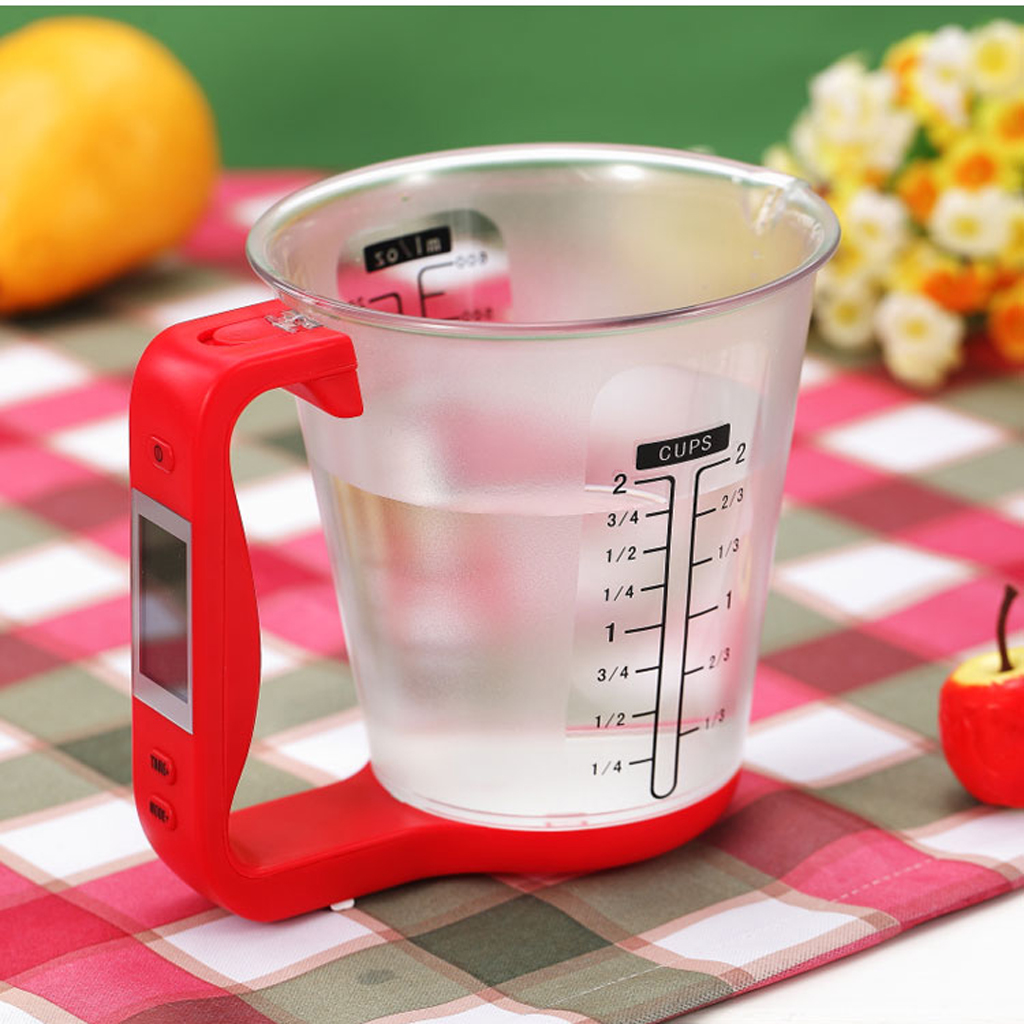 Digital Liquid Crystal Display Measuring Electronic Kitchen Detachable Cup Scale 3 Colors