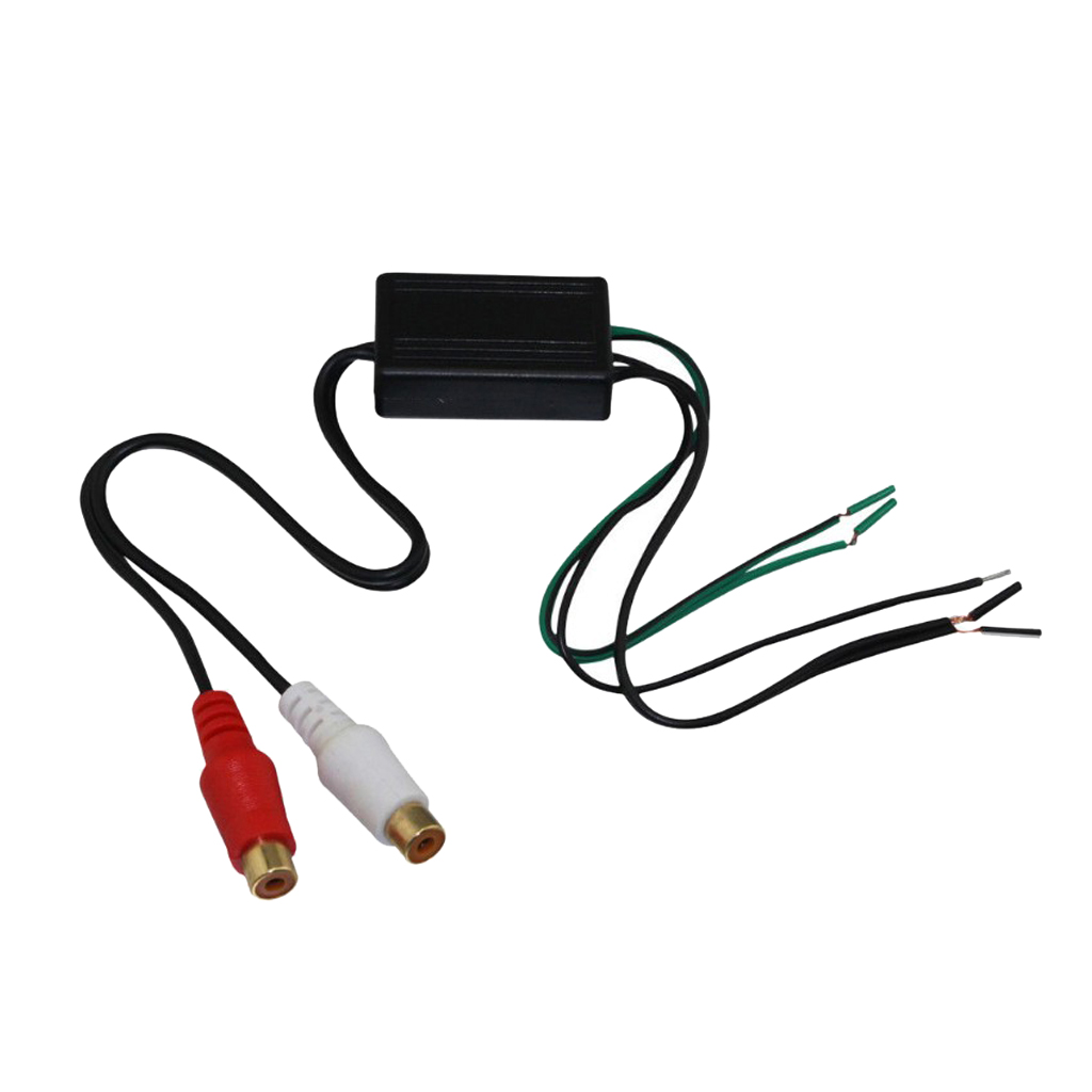 Car Audio Stereo Speaker Wire to Rca Adapter Line Out High to Low Converter