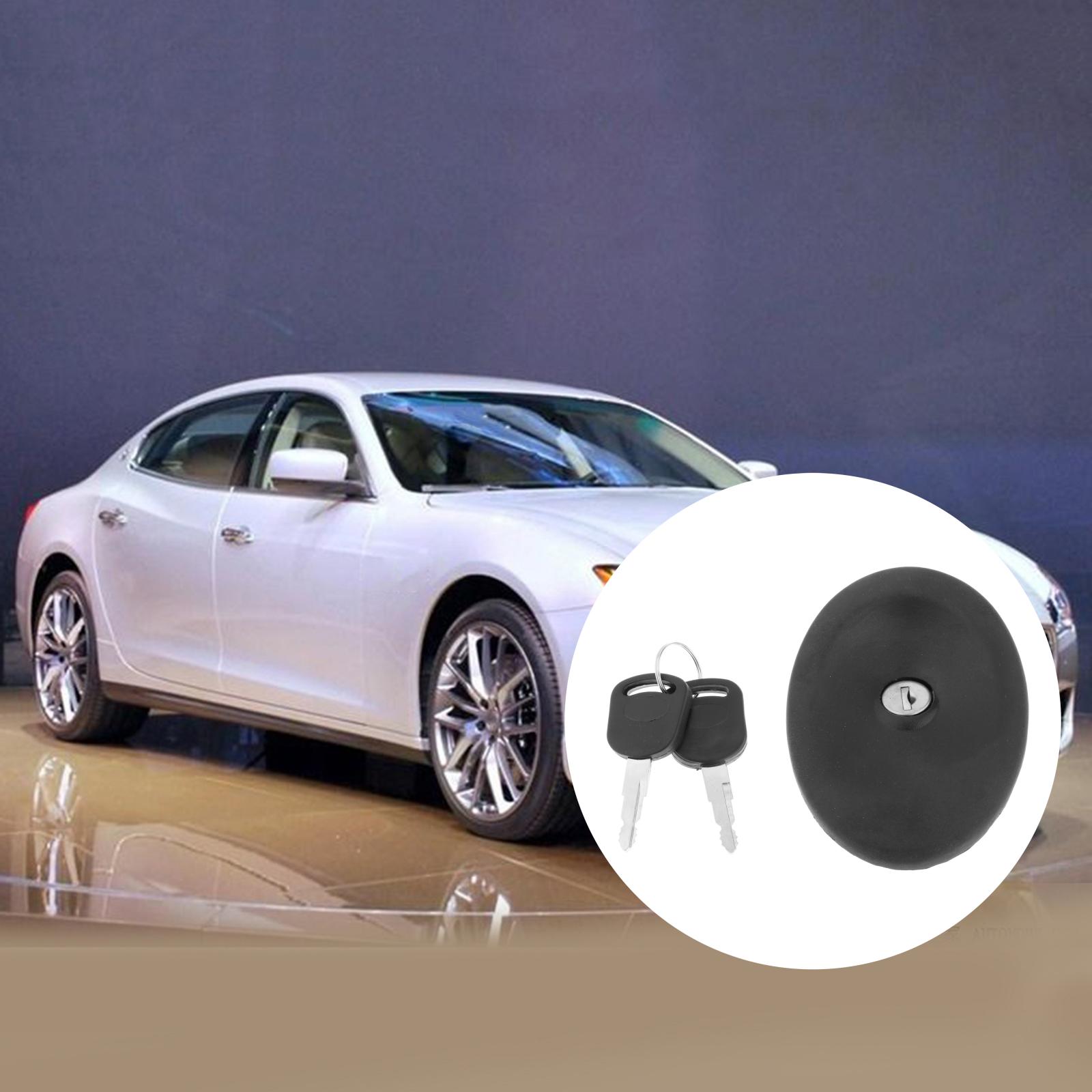 Locking Fuel Petrol Caps with Two Keys Tank Cover for Ford Transit MK4 MK5 1994 1995 1996 1997 1998 1999 2000 3966745 Black