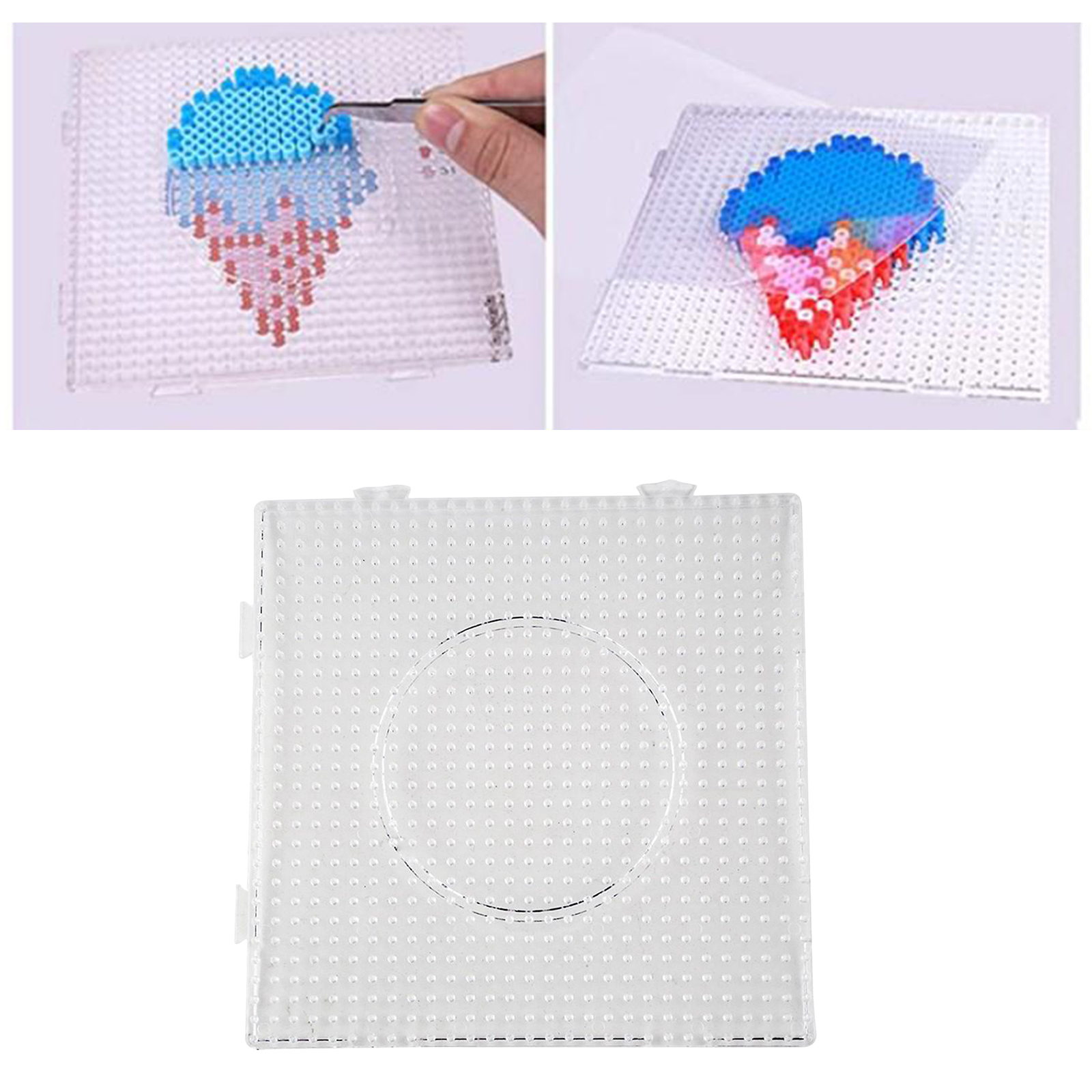 Hama Beads 5mm Pegboard Board Jigsaw Puzzle Beads Toys Pegboards Board Pegboards Patterns DIY Toy for Kids Craft Beads Supplies