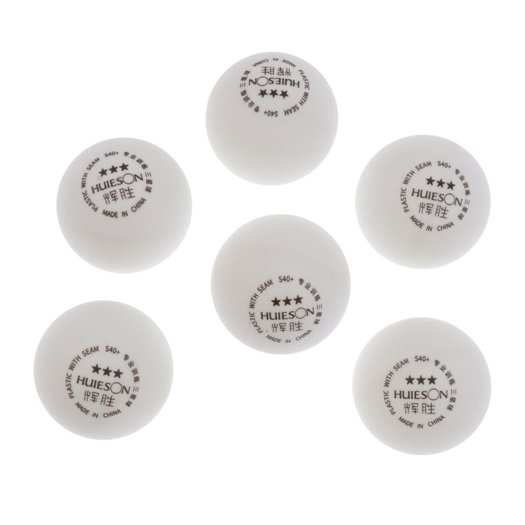 3-Star 40+mm White Table Tennis Balls  Pong Balls for Competition or Training