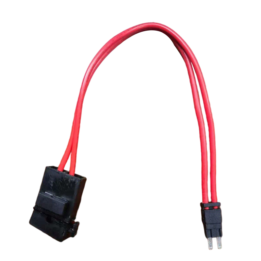 Automobile Two Pin Power Take-Off Current Collector Plug Harness Fuse Adapter, 200mm Long