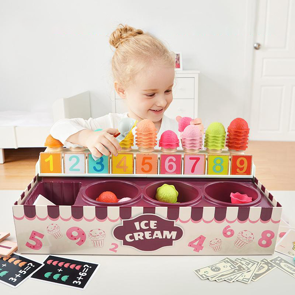 Pretend Play   Educational Math Toy for Kids Stacking Game Playset
