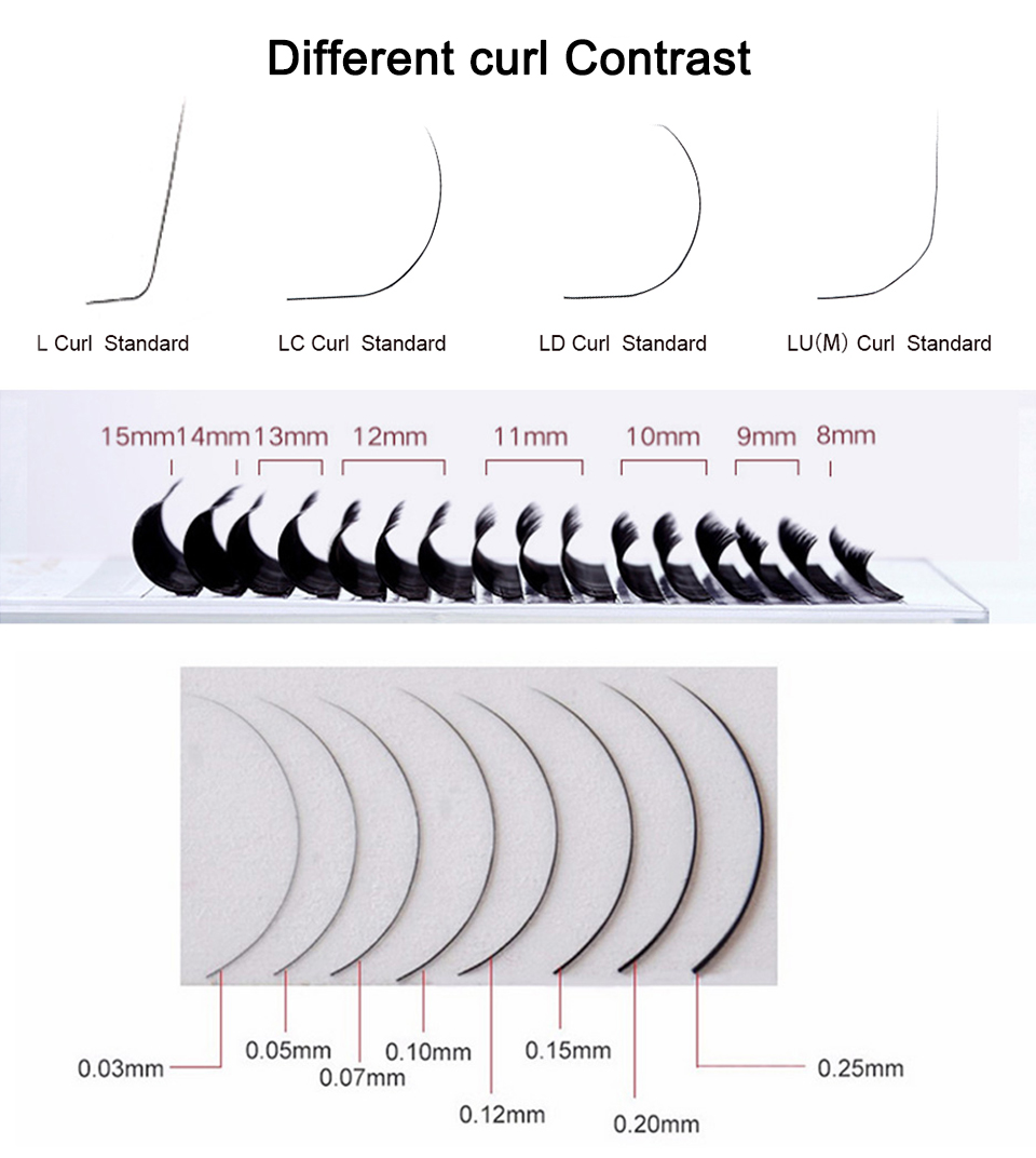 Best of L / LC / LD / M Curl Eyelashes Makeup Eyelash Extension Bloom Auto Fans Eyelash Easy Fanning Lashes Auto Fan Magnetic Camellia Beauty Reviews & Tips - Image 3