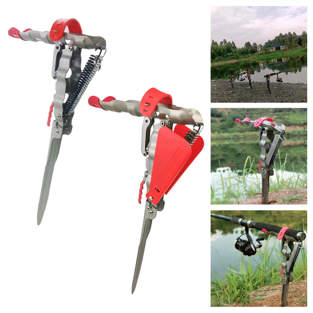 Details about   Fishing Bracket Rods Holder Foldable Spring Anti Rust Stainless Steel Pole Tools 