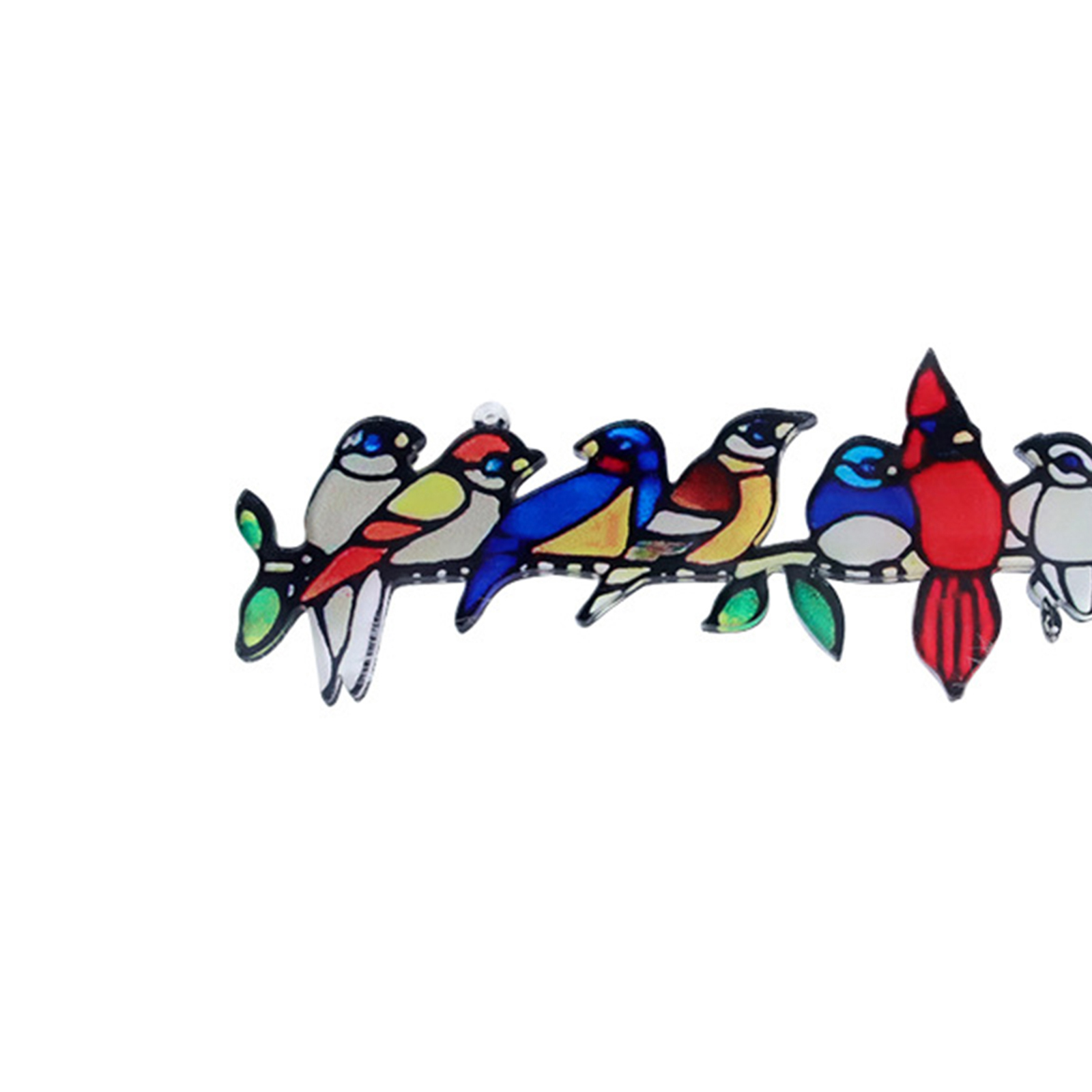 Colorful Hummingbirds Stained Glass Ornaments Suncatcher Gift Hanging Decor