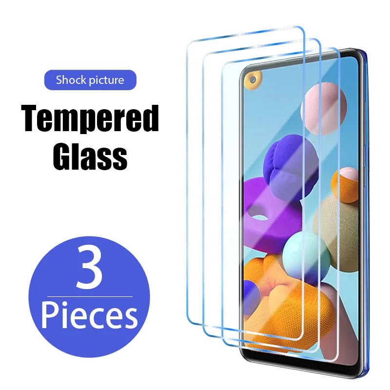 mobile screen protector 3pcs Screen Protector Glass for Samsung Galaxy S10 S20 Plus Tempered Glass For Samsung S21 Ultra S20 FE 5G S10 Plus S7 S6 Edge best screen guard for mobile