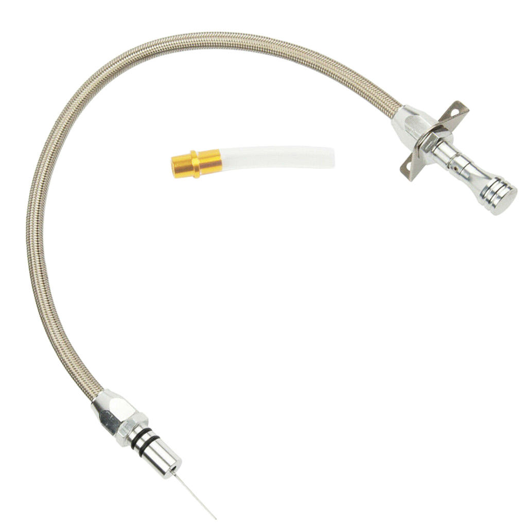 TH400 Flexible Stainless Transmission Dipstick For Chevy TH-400 Turbo SBC