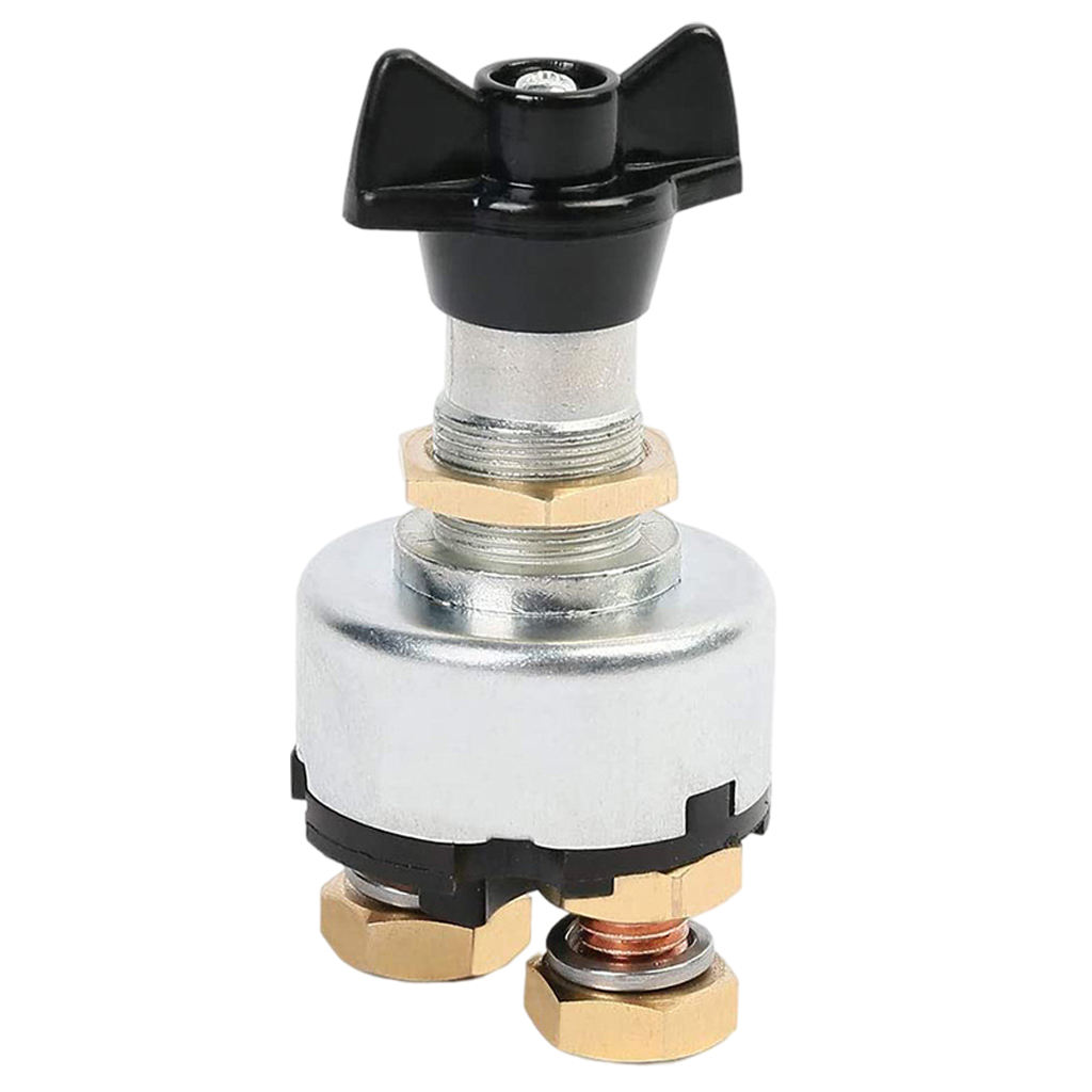 12V Main Power Switch Knob Battery Disconnect Switch 2 Post Anti-leakage Switch for Car Boat