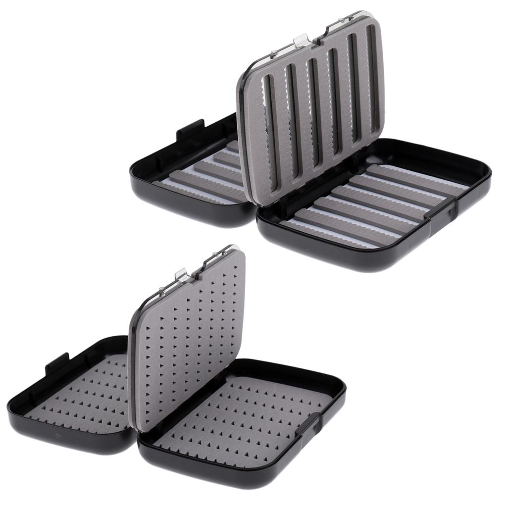 Waterproof Storage Baits Hooks Box Fly Fishing Double Side Lures Flies Box