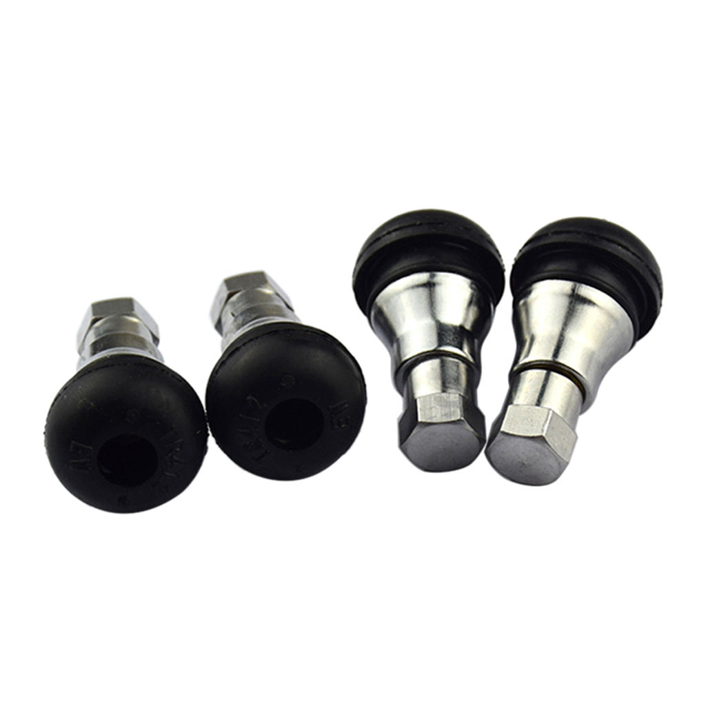 4 Pieces TR412AC 33mm Circuit Performance Shorty Chrome Valve Stems