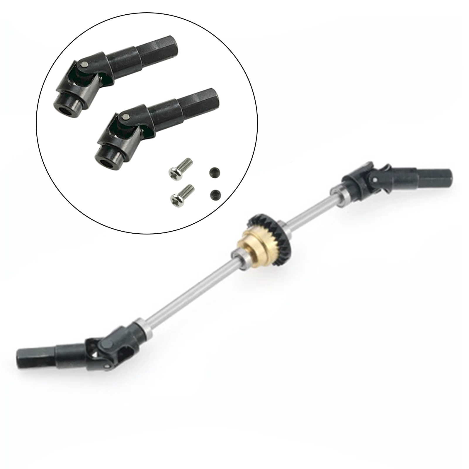 2pcs RC Car Front Drive Shaft RC Car Replaces Parts for JJRC Q64 Q65 RC Car