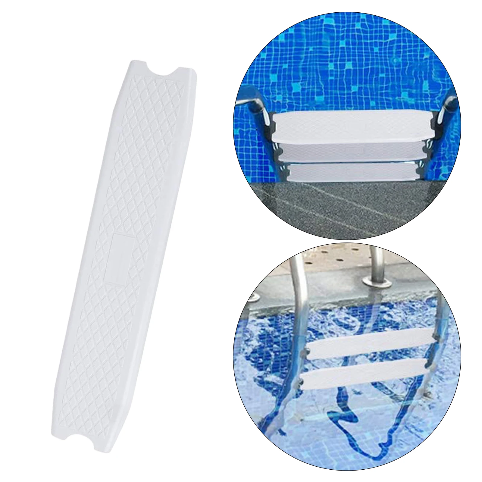 Plastic Swim Pool Rung Ladder Steps Replacement Anti-slip In-ground Swimming Pool Molded Pedal Durable Underwater Equipment