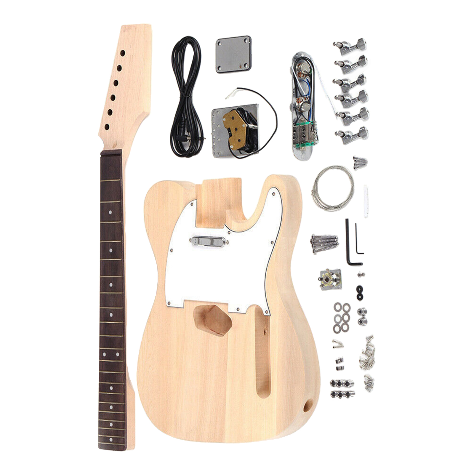 Wood Electric Guitar Kit with Rosewood Fingerboard, Accessory