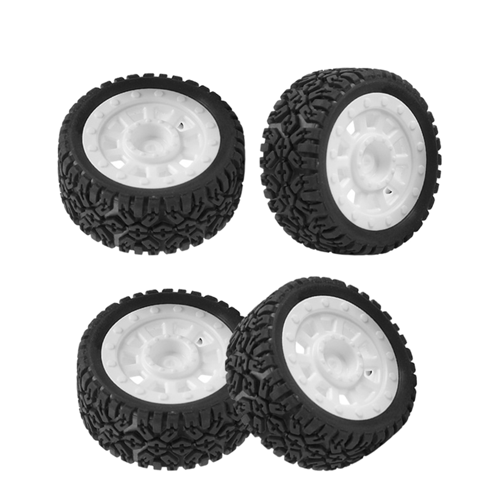 4pcs/set Flat Running Whee & Tires for SG-1603 SG-1604 Racing Truck DIY Part
