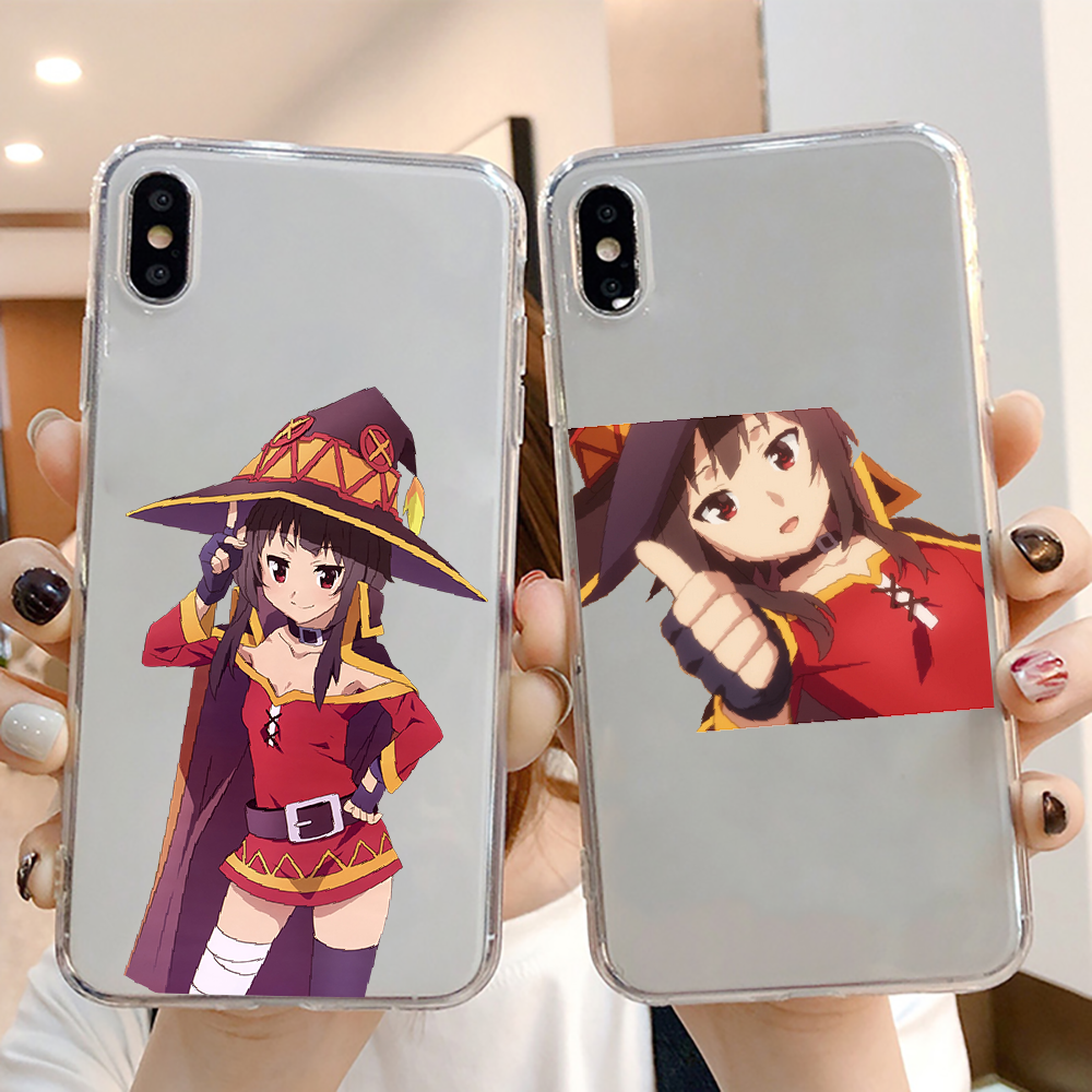 Konosuba Megumin аниме чехол для телефона Huawei Honor 6 7 8 9 10 10i 20 A  C X Lite Pro Play прозрачный силиконовый prime art back | AliExpress