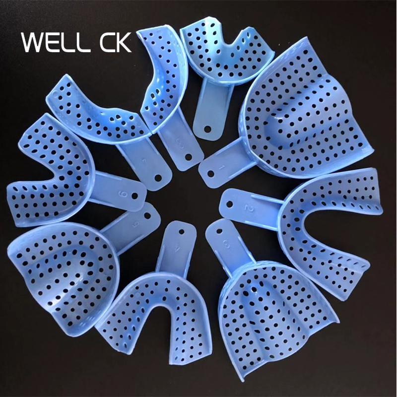 Best of 9Pcs / Set Blue Disposable Dental Impression Trays Plastic Teeth Holders Denture Model Materials Oral Hygiene Dentist Product Reviews & Tips