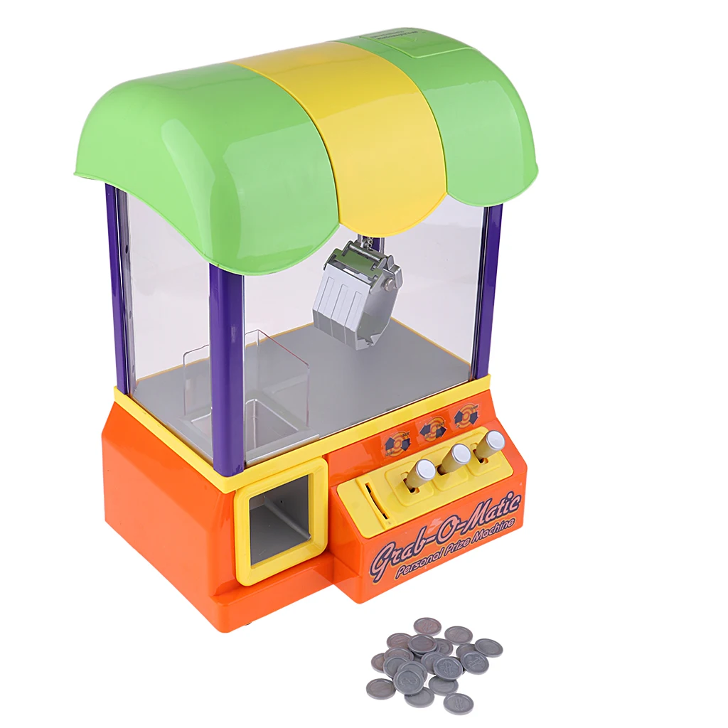 MagiDeal Candy Grabber Machine Toy Claw Game Kids Fun Crane Dolls Grab Arcade Machine Birthday Gift