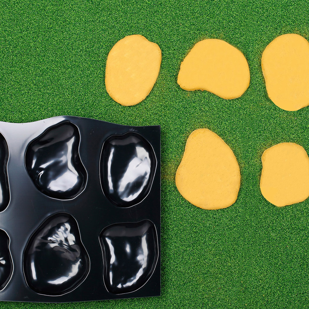 Step Stones Mold Cobblestone Rock Brick Concrete Mould Pathway Decor Toy