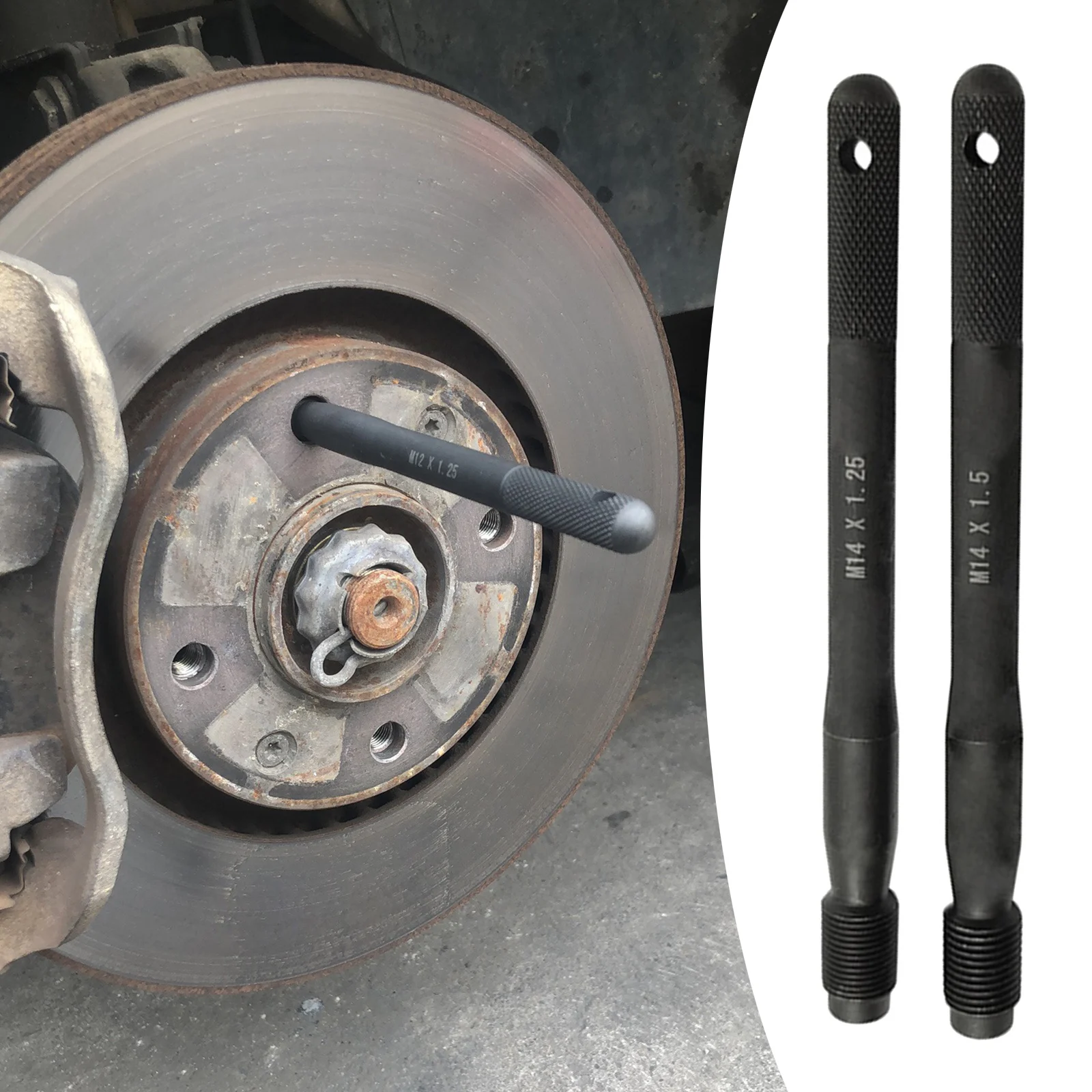 Black Wheel Hanger Alignment Pin Mounting Guide Bolt, Wheel Lug Bolt, Automotive Mechanic Tools, Wheel Mounting Guide Bolt