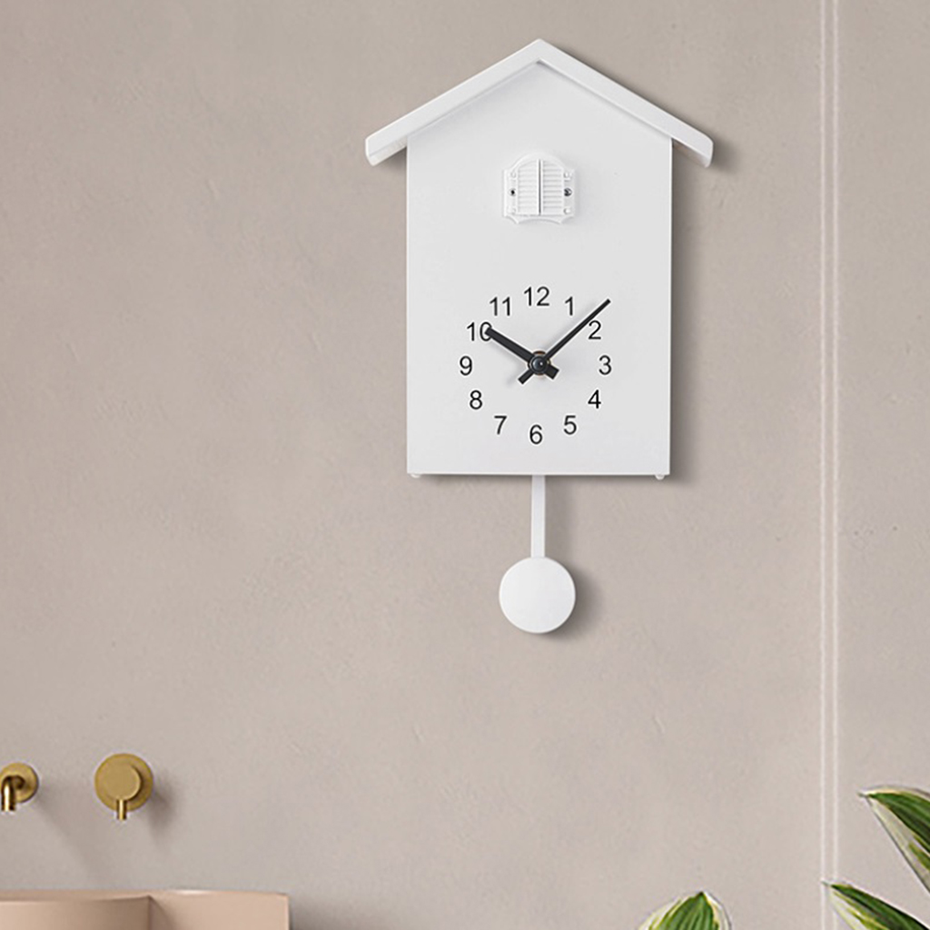 Mute Sweeping Wall Clock Cuckoo Tell Time Battery Powered Kids Gifts Table