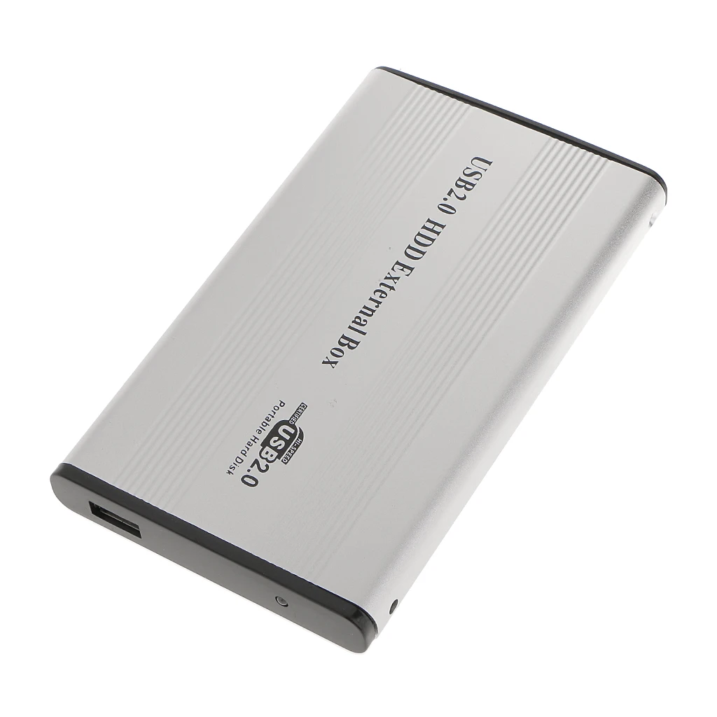 2x USB2.0 HDD Hard Drive External Enclosure 2.5